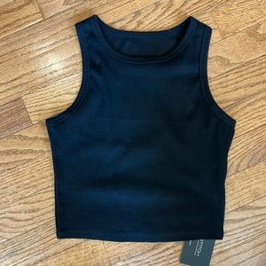 Women’s black crop top